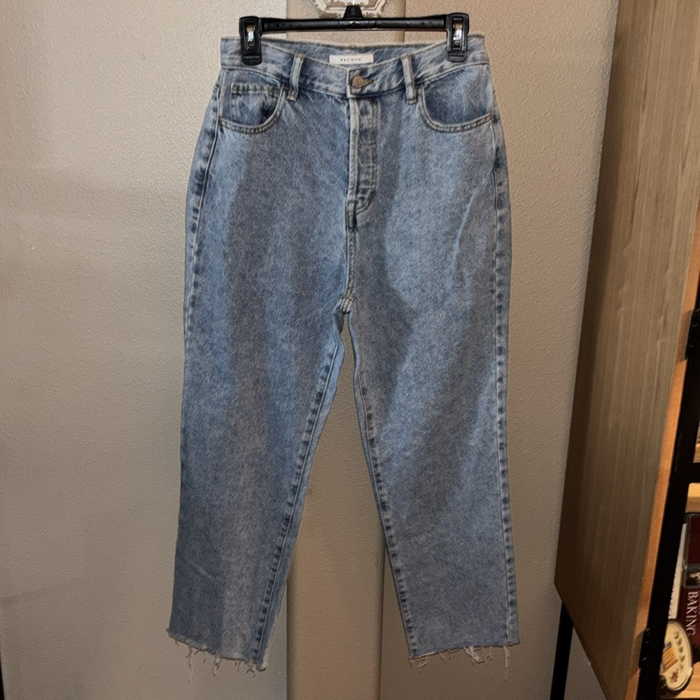 PacSun High Rise straight Light Denim Jeans size 28
